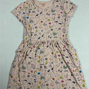 Cat & Jack Girls’ Colorful Patterned Kids Dress Size Large 10/12 VGUC